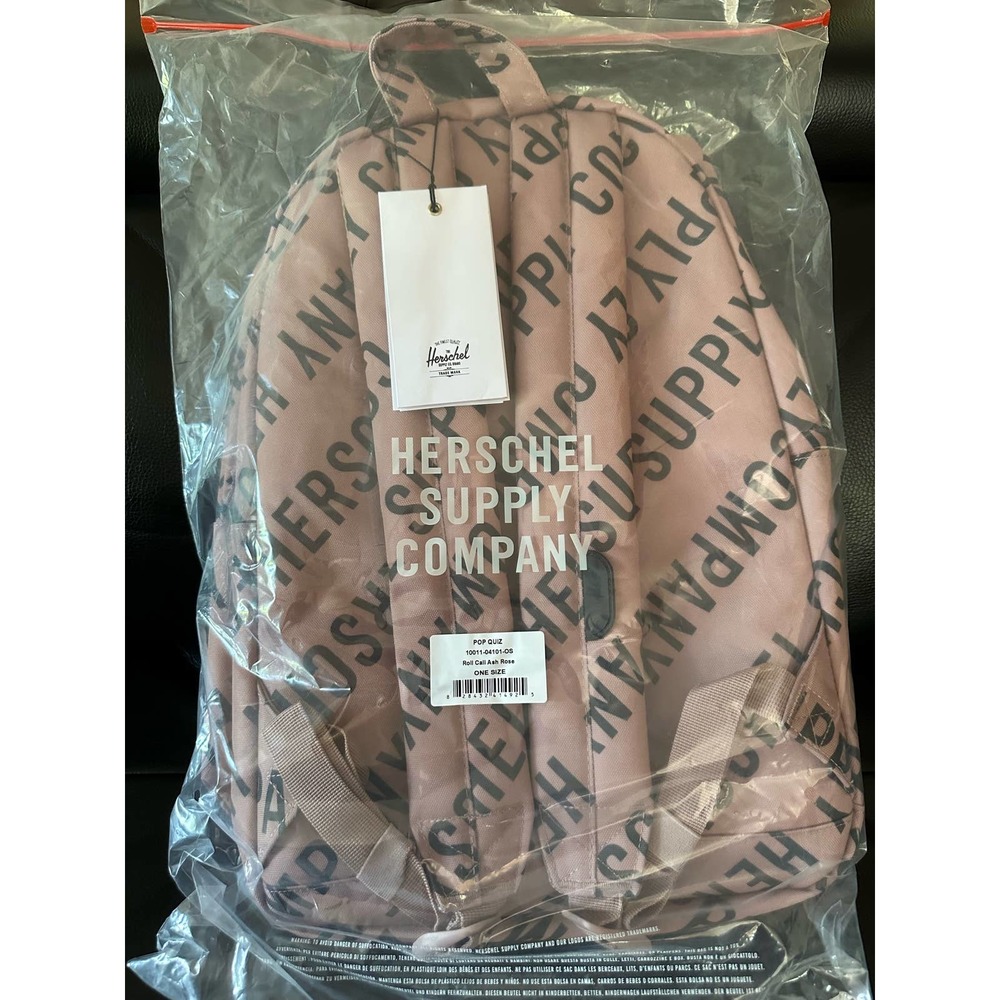 Rare NWT Herschel Supply Co Pop Quiz Roll Call Ash Rose